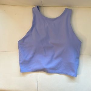 Athleta crop top light blue XS
